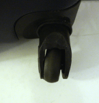 Nautica suitcase - broken wheel.